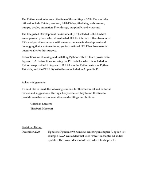 Python Programming: Basics to Advanced Concepts Advanced Programming Workshop - Front Matter 3